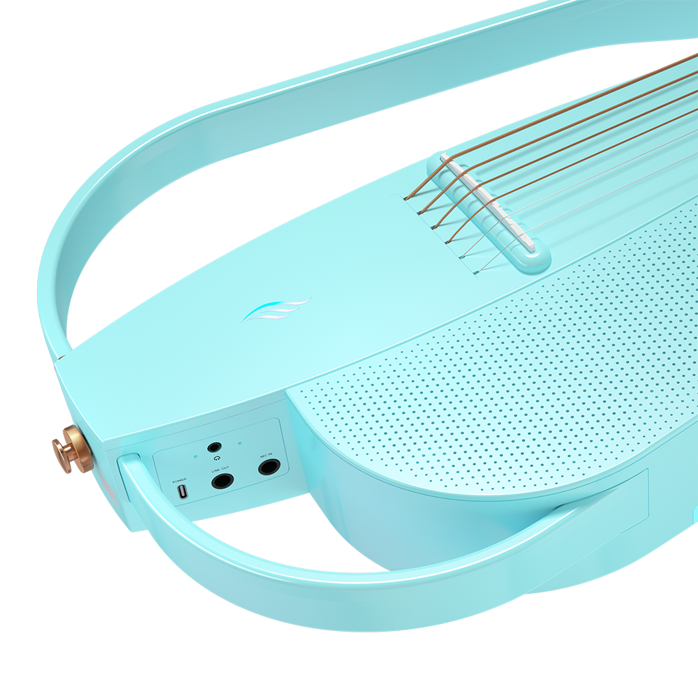 Enya NEXG スマートギター Blue ENYA NEXG 2: Smart Silent Travel Guitar with Looper